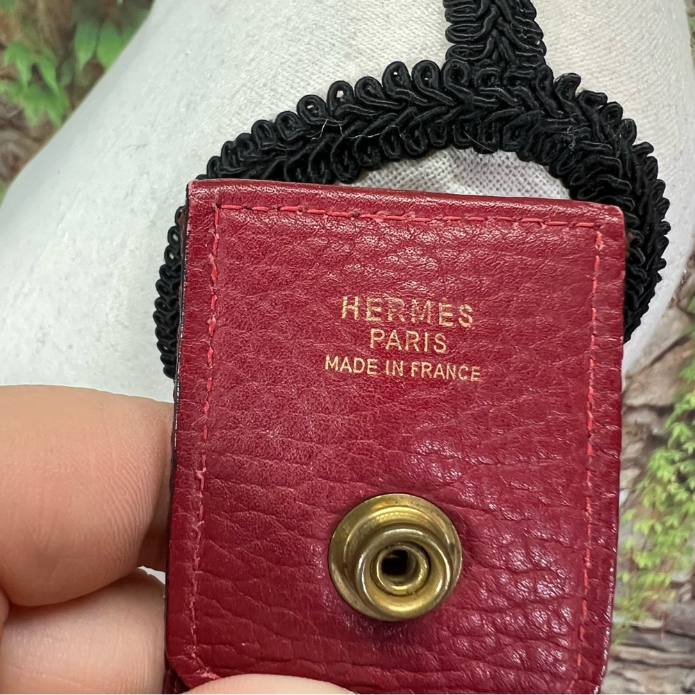 AUTHENTIC HERMES Clemence Tsako Hobo Rouge Adjustable Shoulder Strap Bag - Picture 8 of 15